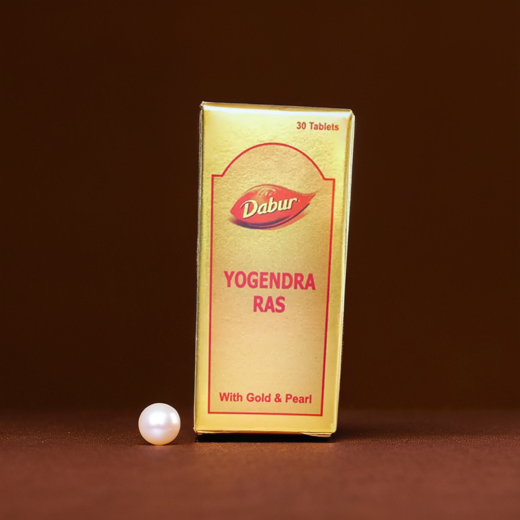 Dabur Yogendra Ras with Gold and Pearl (30 Tablets)